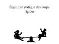 quilibre statique des corps rigides