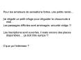 Pour les amateurs de sensations fortes, une petite rando...