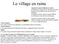 Le village en ruine