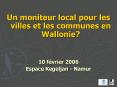 Un moniteur local pour les villes et les communes en Wallonie