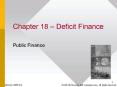 Chapter 18 Deficit Finance