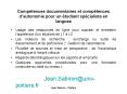 Comptences documentaires et comptences dautonomie pour un tudiant spcialiste en langues
