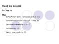 Mardi dix octobre