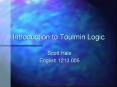 Introduction to Toulmin Logic