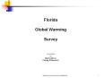 Florida Global Warming Survey