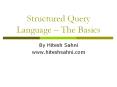 SQL Tutorial
