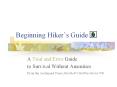 Beginning Hikers Guide