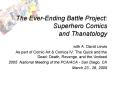 The EverEnding Battle Project: Superhero Comics and Thanatology
