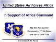 In Support of Africa Command