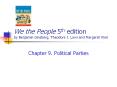 We the People 5th edition by Benjamin Ginsberg, Theodore J. Lowi and Margaret Weir