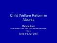 Child Welfare Reform in Albania