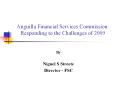 Anguilla Financial Services Commission: Responding to the Challenges of 2009