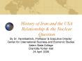 History of Iran and the USA Relationship