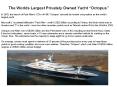 The Worlds Largest Privately Owned Yacht Octopus
