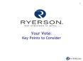 Your Vote: Key Points to Consider