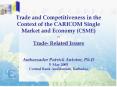 Trade and Competitiveness in the Context of the CARICOM Single Market and Economy CSME