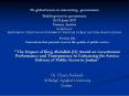 7th global forum on reinventing government: Building trust in government 2629 June 2007 Vienna, Aust
