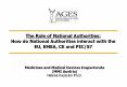 The Role of National Authorities: How do National Authorities interact with the EU, EMEA, CE and PIC/S?