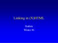 Linking in XHTML