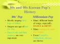 80s and 00s Korean Pops History