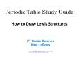 Periodic Table Study Guide