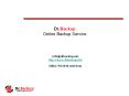 Dr.Backup Remote Online Backup Service