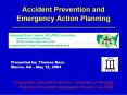Accident Prevention and Emergency Action Planning