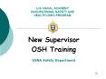 U.S. NAVAL ACADEMY OCCUPATIONAL SAFETY AND HEALTH OSH PROGRAM