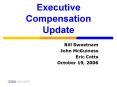 Executive Compensation Update