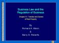 Business Law and the Regulation of Business Chapter 51: Transfer and Control of Real Property