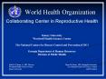 Health Services Research, Education, and Community Service in Reproductive Health and Perinatal Care