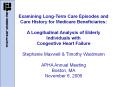 Congestive heart failure CHF is the leading medical condi