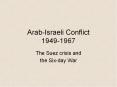 ArabIsraeli Conflict 19491967