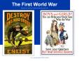 The First World War Adapted from McIntyre at http:worldhistory.pppst.com