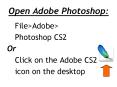 Open Adobe Photoshop:
