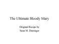 The Ultimate Bloody Mary