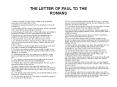 THE LETTER OF PAUL TO THE ROMANS