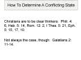 How To Determine A Conflicting State