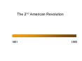 The 2nd American Revolution