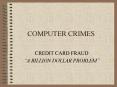 COMPUTER CRIMES