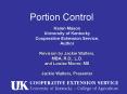 Portion Control