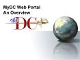 MyDC Web Portal An Overview
