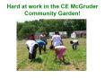 Hard at work in the CE McGruder Community Garden