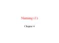 Naming 1