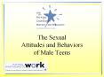 The Sexual Attitudes and Behaviors of Male Teens