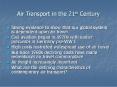 Air Transport in the 21st Century