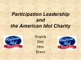 Participation Leadership and the American Idol Charity