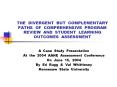 THE DIVERGENT BUT COMPLEMENTARY PATHS OF COMPREHENSIVE PROGRAM REVIEW AND STUDENT LEARNING OUTCOMES