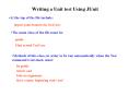Writing a Unit test Using JUnit