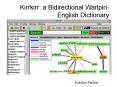 Kirrkirr: a Bidirectional WarlpiriEnglish Dictionary